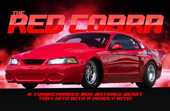 Turbocharged Mod Motored Red Mustang