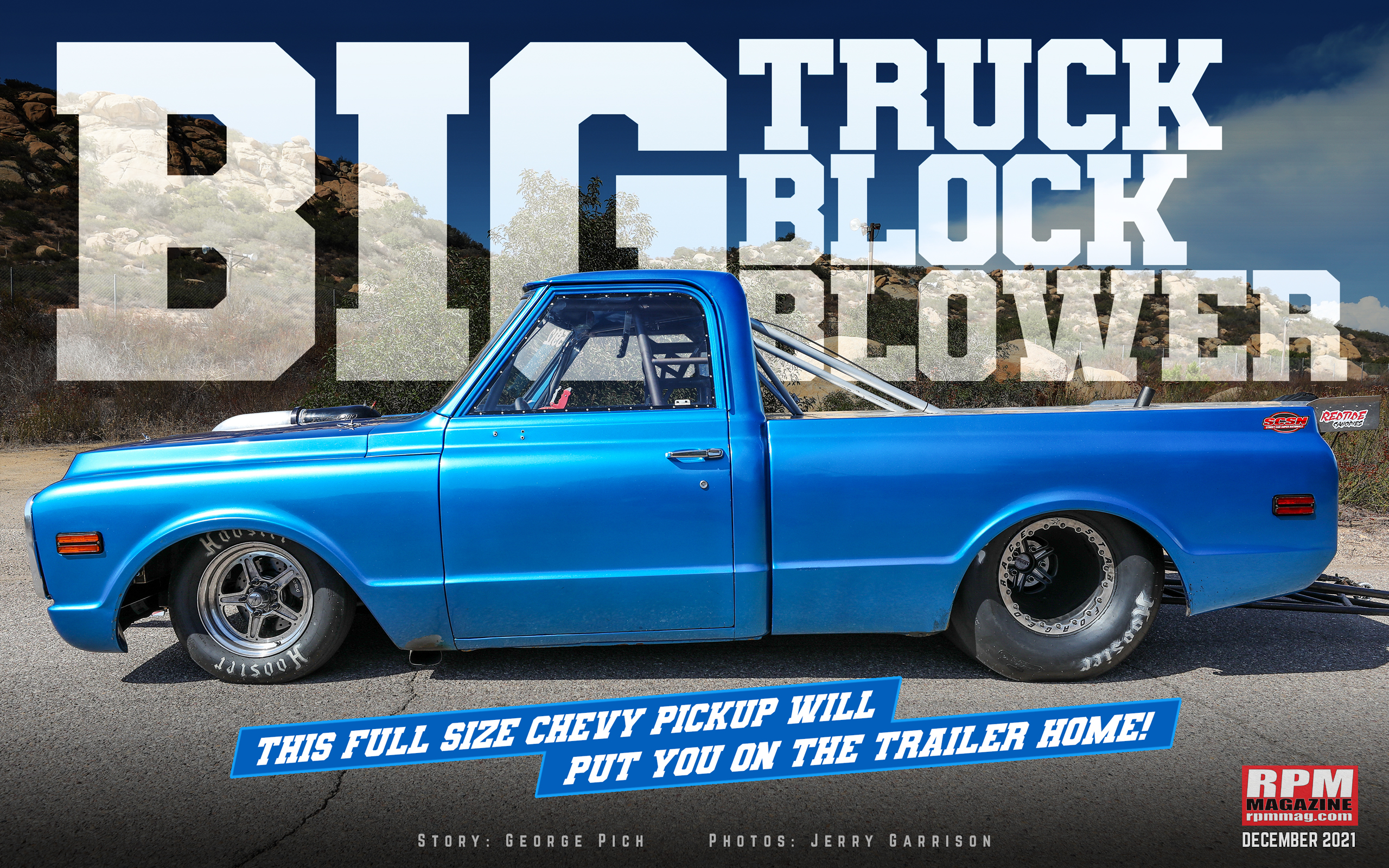 Blue Chevy Truck - Big Truck, Big Block, Big Blower