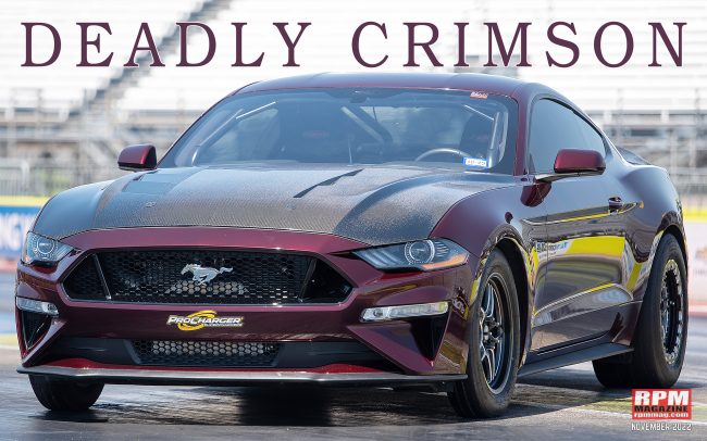 Burgundy Procharged Mustang
